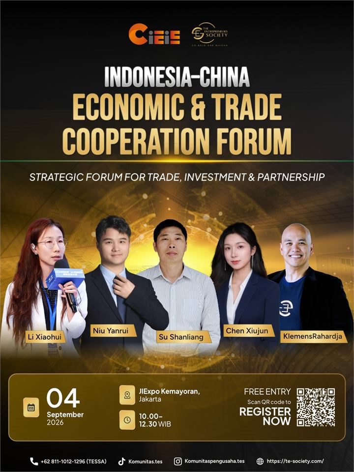 Indonesia China Economic and Trade Cooperation Forum CIEIE 2026 poster