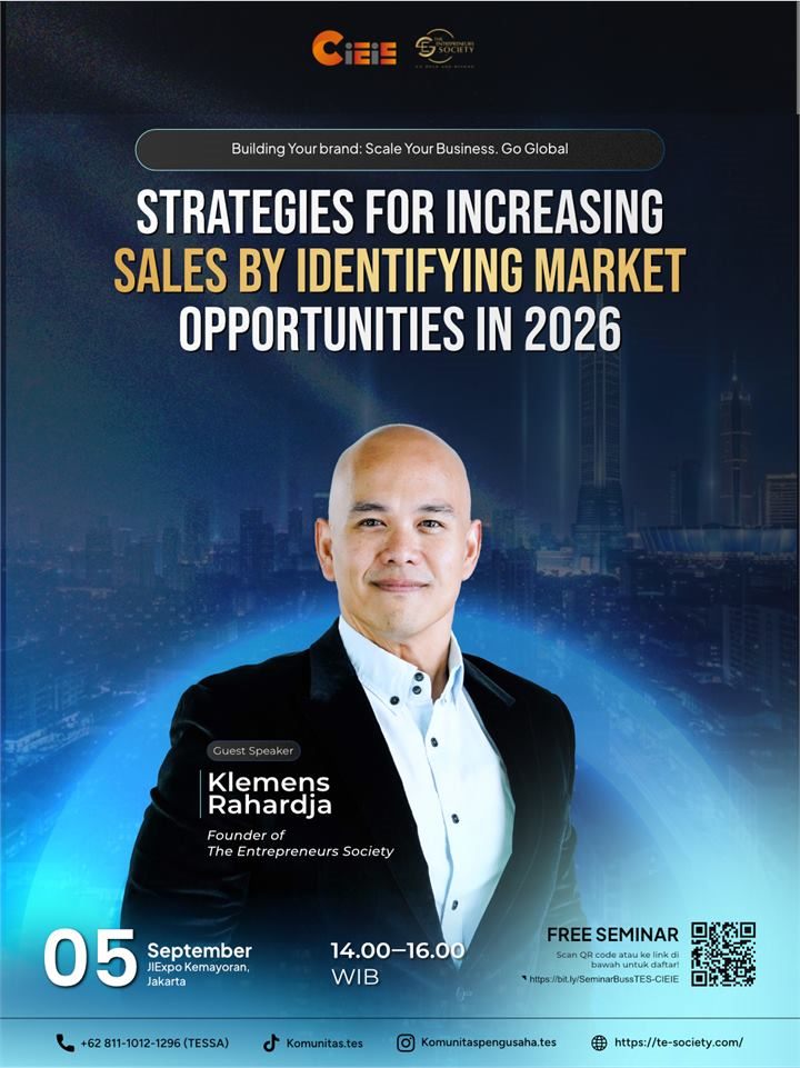 Poster speaker Klemens Rahardja di CIEIE 2026