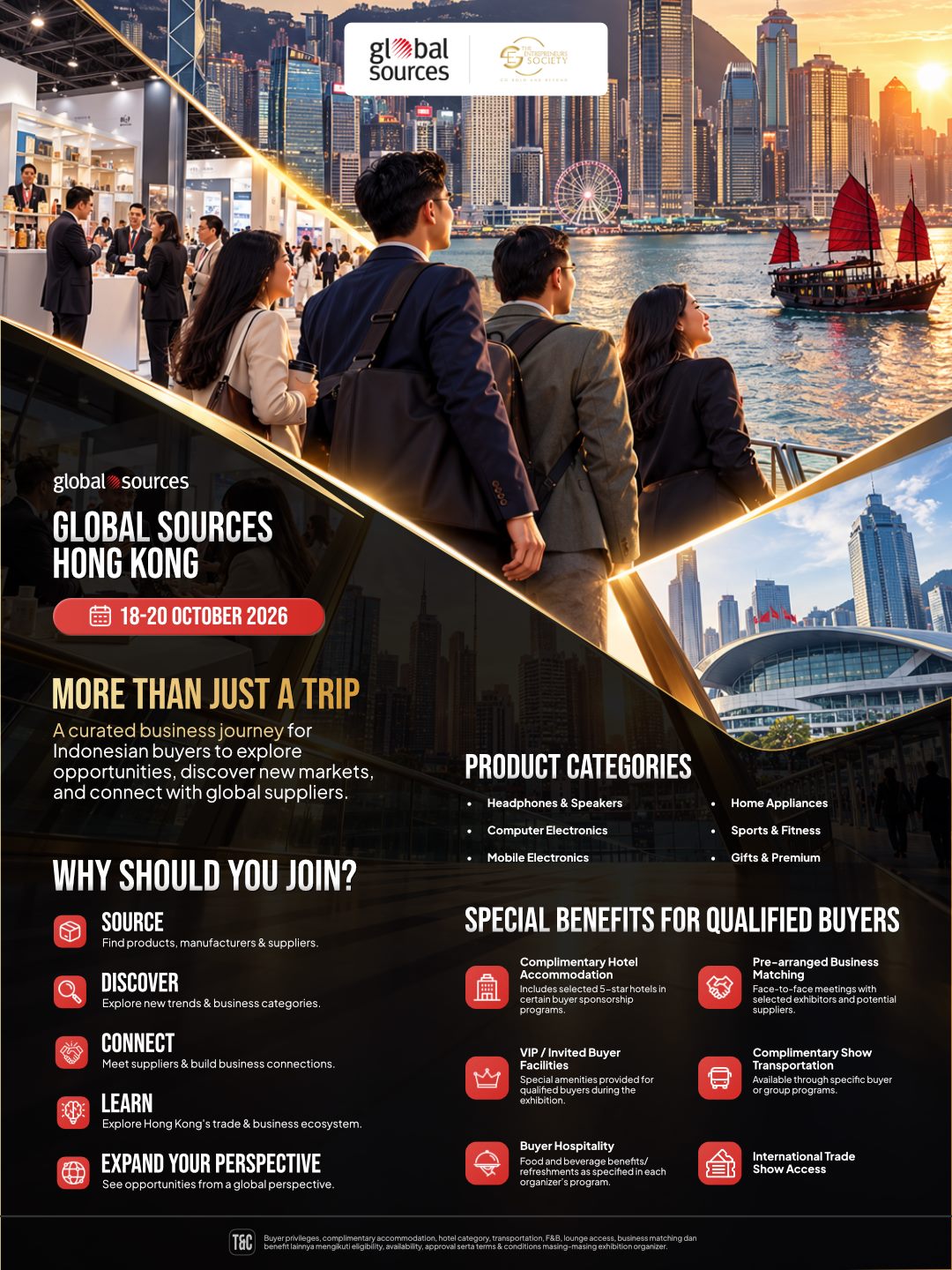 Karya kampanye TES dan Global Sources Hong Kong untuk delegasi bisnis Indonesia
