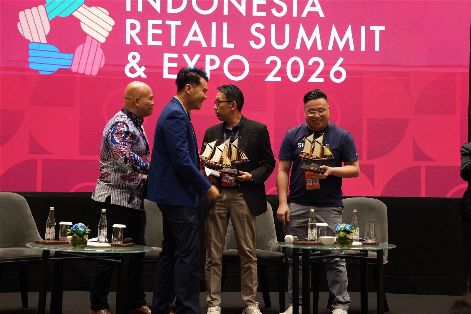 Recognition moment at Indonesia Retail Summit and Expo 2026