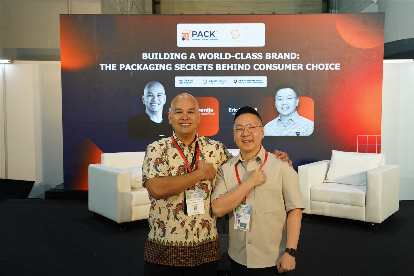 PACK id seminar poster featuring Klemens Rahardja and Eric Handali