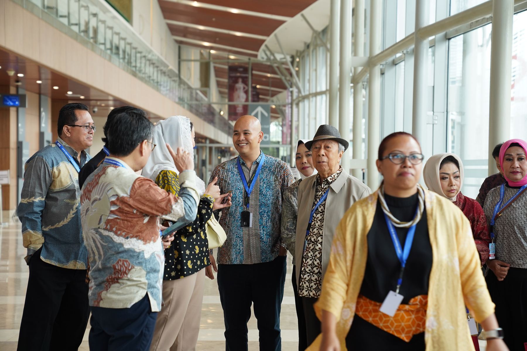 TES members networking at an event